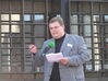 Roland Schäfer sprach für das Bündnis "Rheinhessen gegen Rechts"
